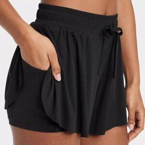 NWOT, SZ S, JoyLab Double Layer Swim and Sport Shorts, Black